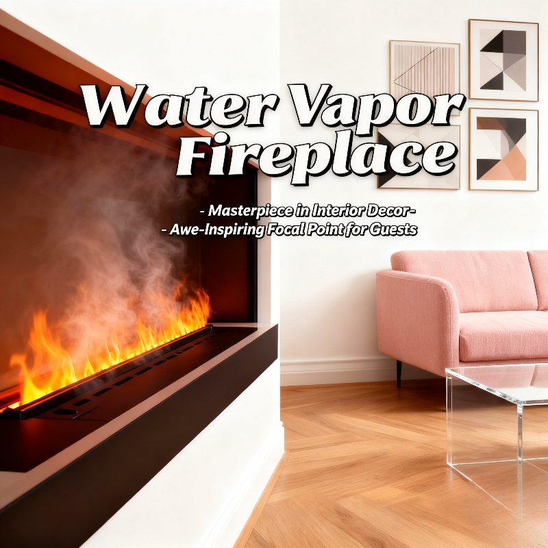 Smart Home Market - Water Atomized Fireplace 3D Colorful Flame
