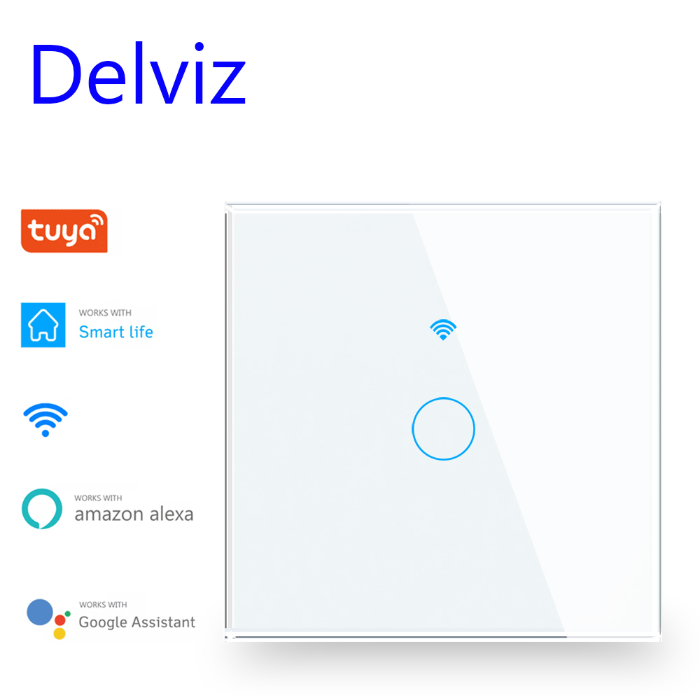 Smart Home Touchscreen Control Panel - Delviz WiFi Wall Light Switch, Voice