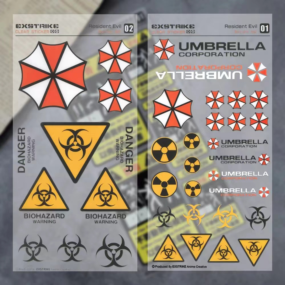 Smart Home Logo - Resident Evil Umbrella Logo Reflective Transparent