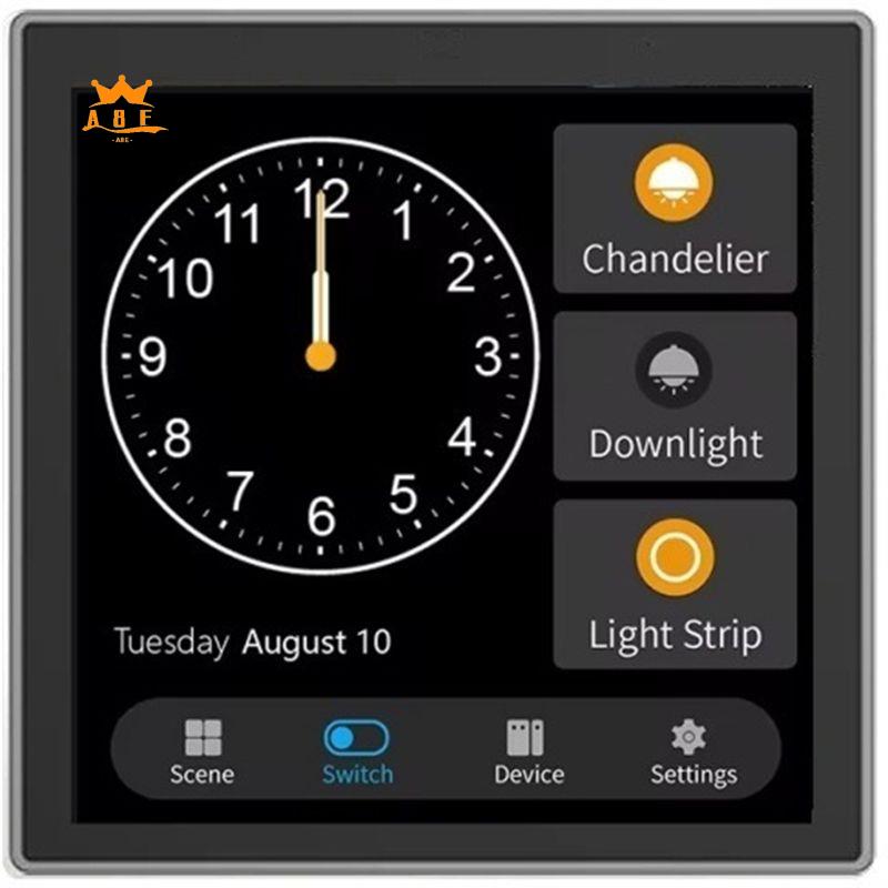 Smart Home Touchscreen Control Panel - A08E-Tuya T3E Panel Switch Touch Screen