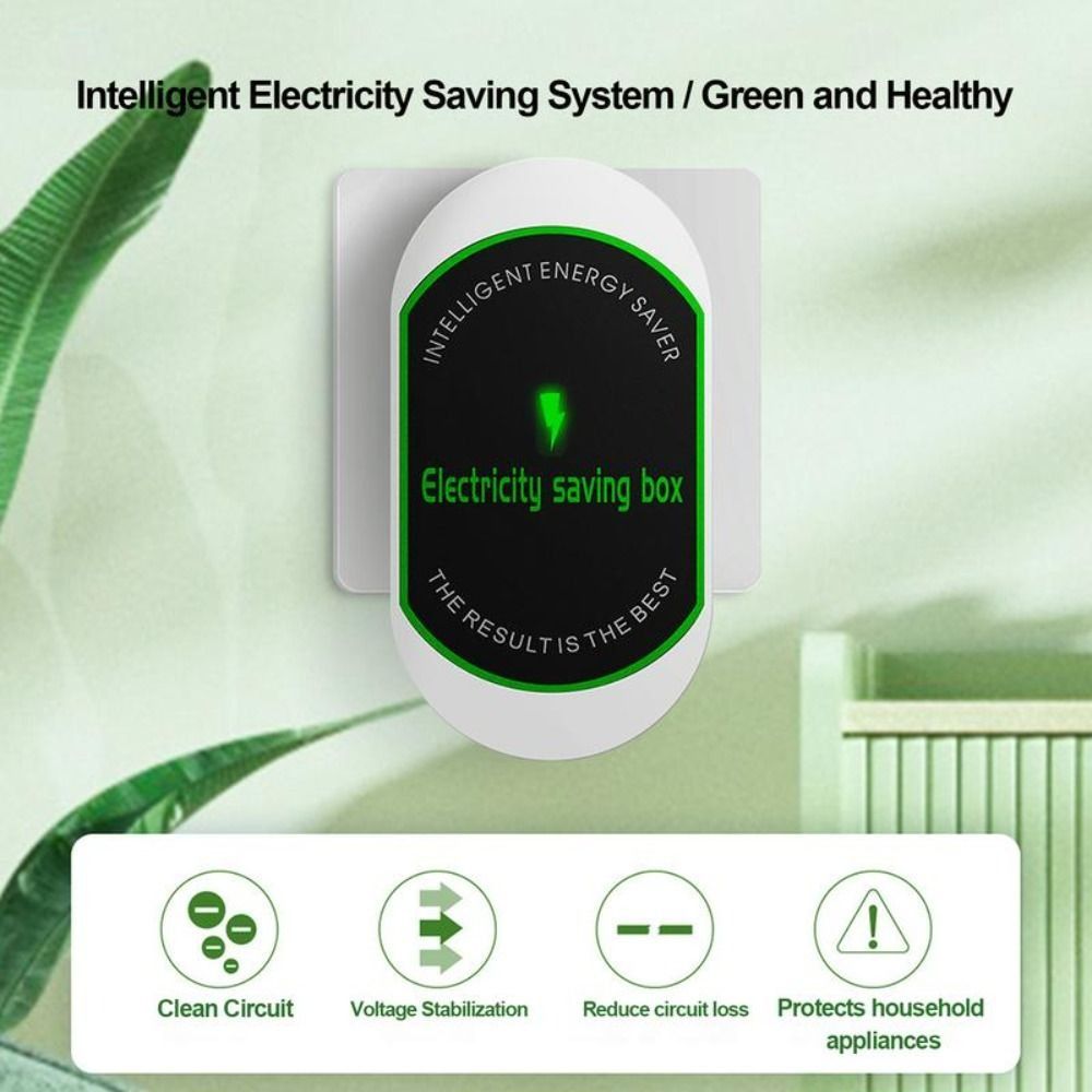 Smart Home Energy Management - US/EU/UK Adapter Electricity Saving Box Power
