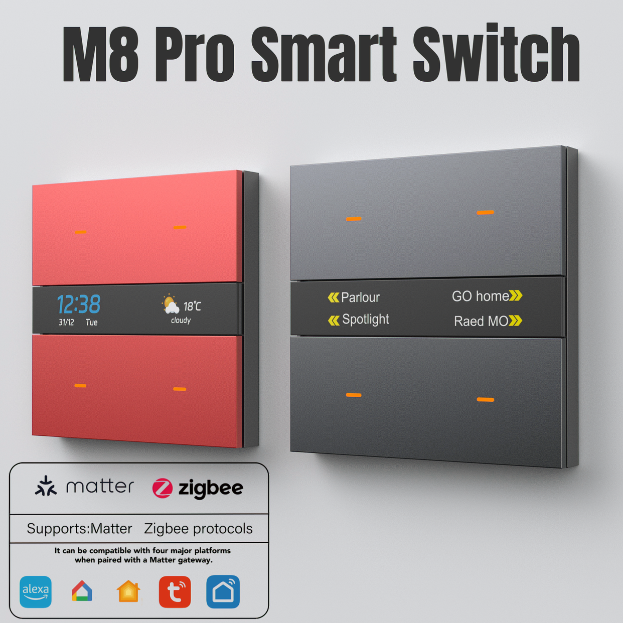 Smart Home Key - M8Pro Tuya Smart Switch & Zigbee