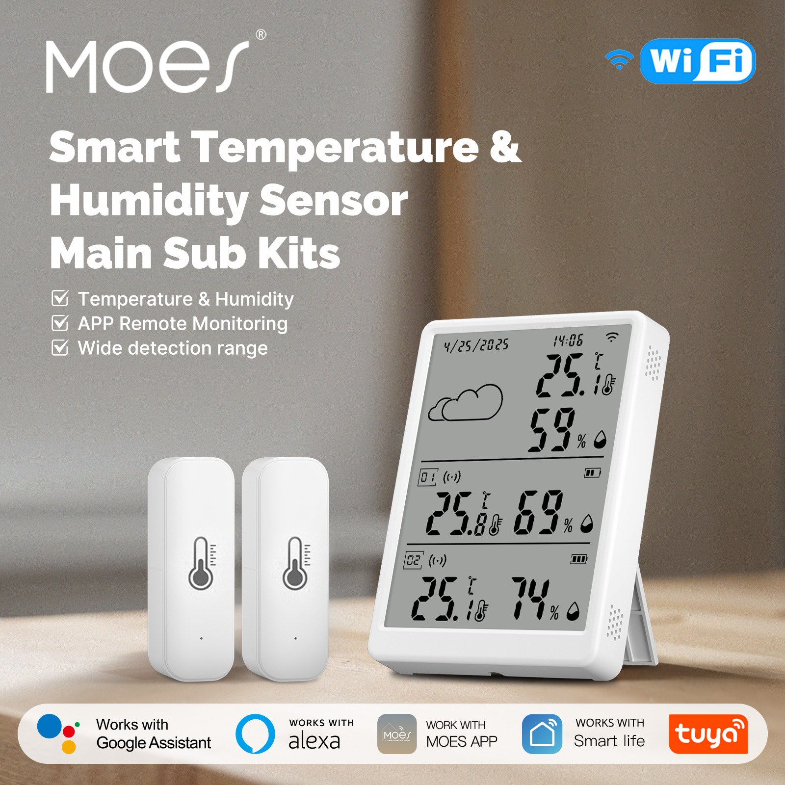 Alexa Compatible Bulb - MOES Tuya WiFi RF433 Smart Temp