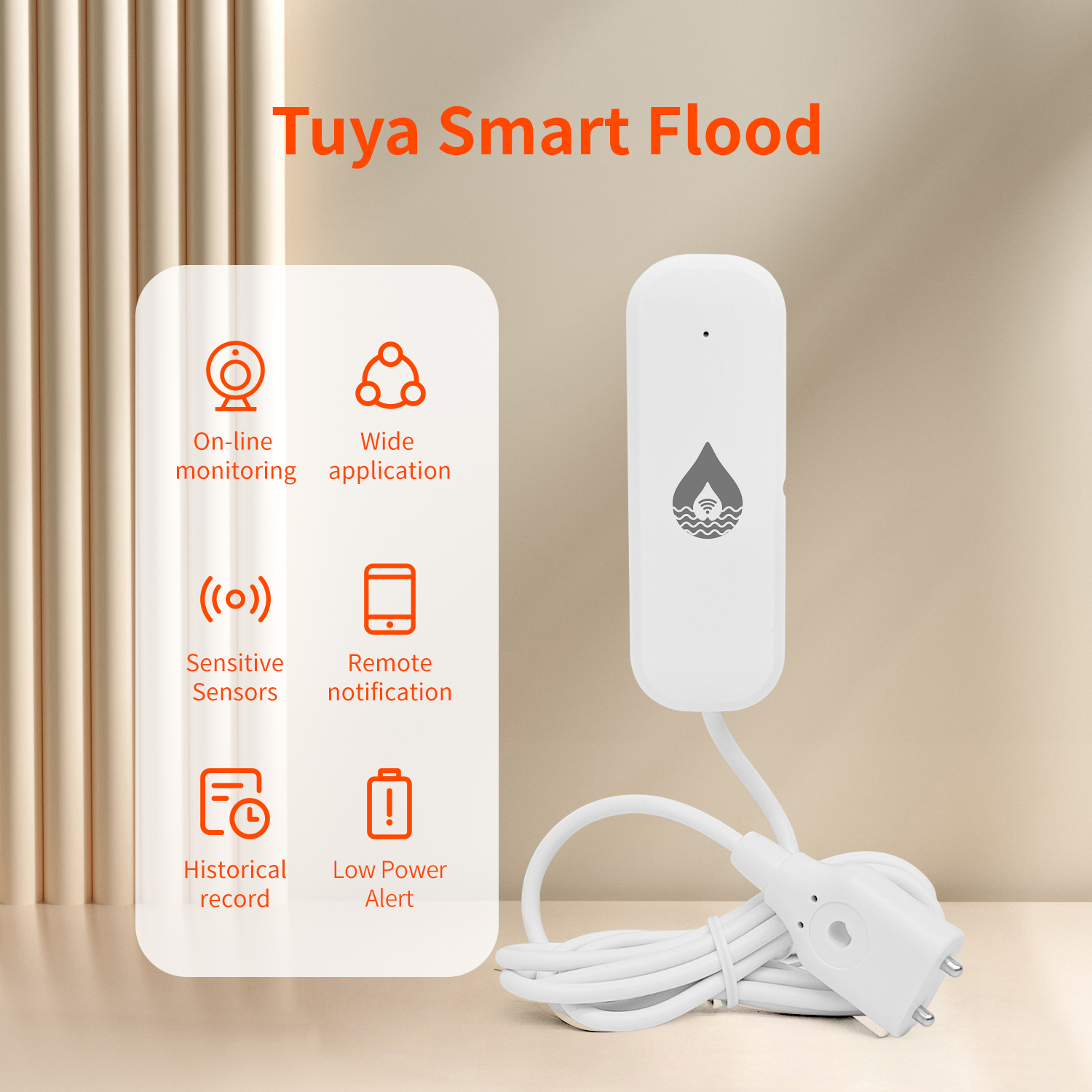 Smart Home Network - YFK Tuya WiFi Water Leakage Sensor
