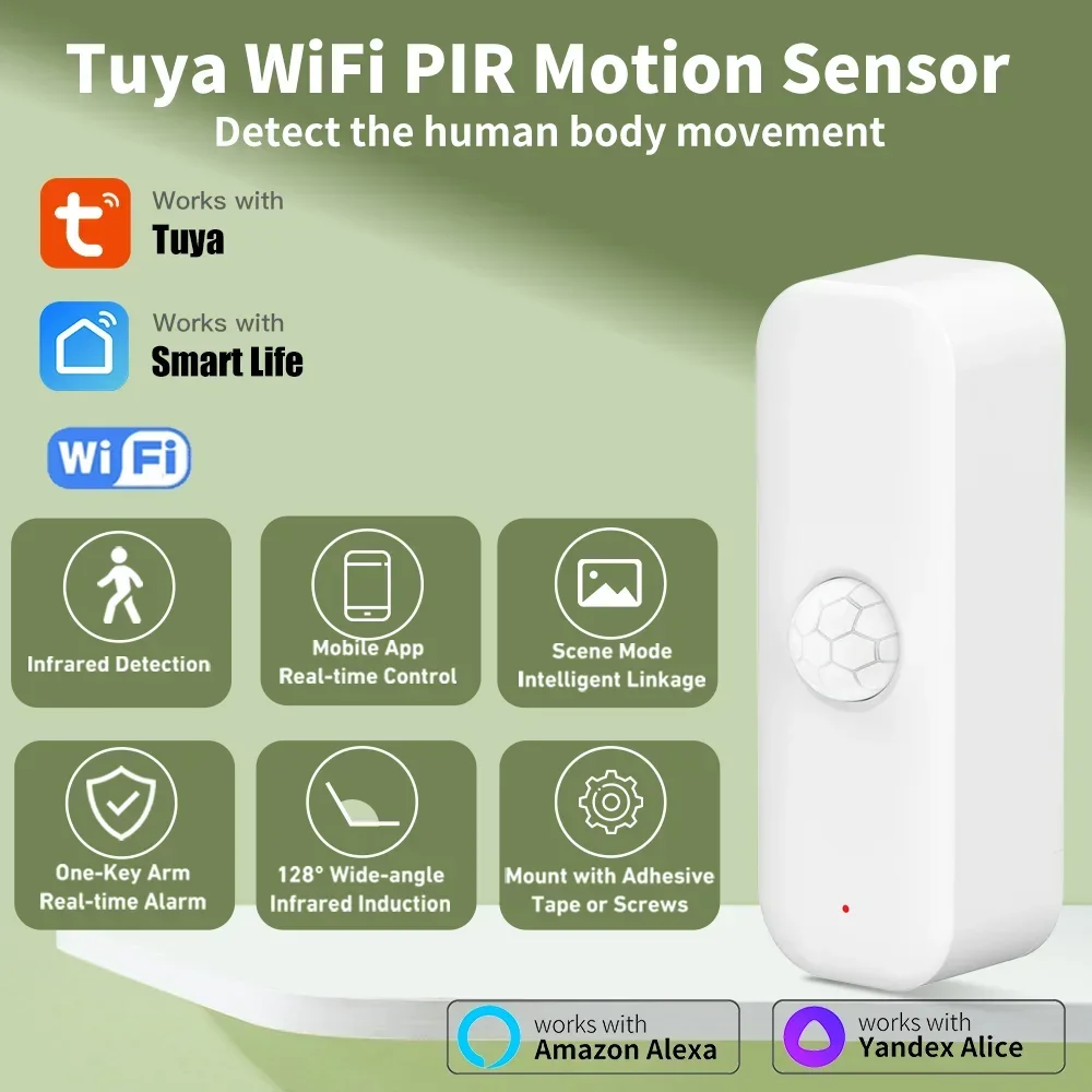Smart Home Yale - Tuya WiFI Motion Sensor PIR Smart