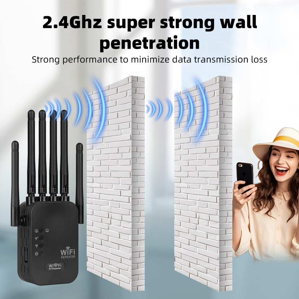High Gain 300M WiFi Signal Boo - مراجعة Smart Home Network وسعره