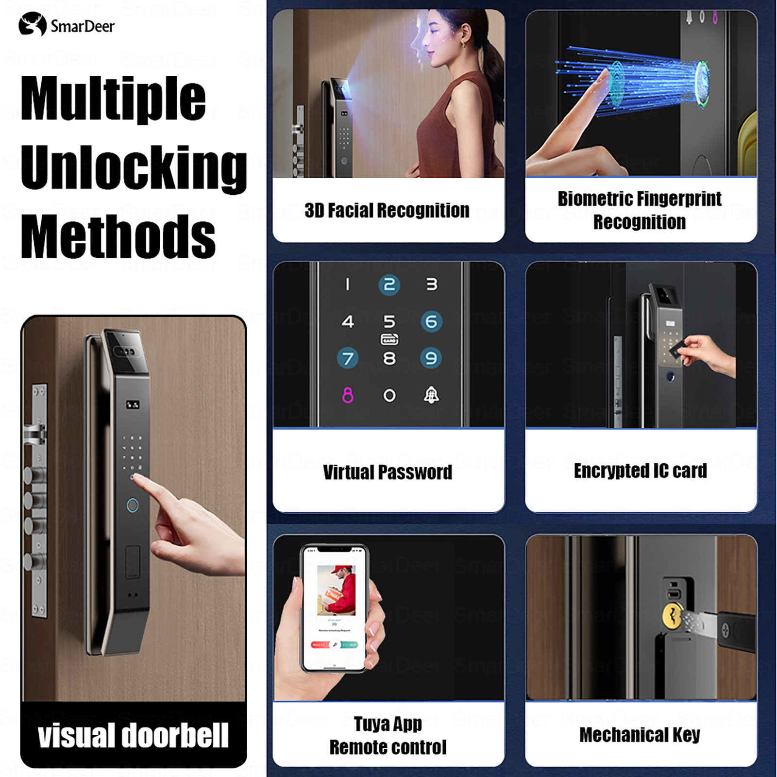SmaerDeer Smart lock with Came - مراجعة Wifi Doorbell Camera وسعره