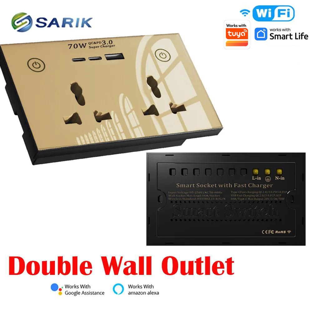 Smart Home Wifi Wall Socket Cr - مراجعة Smart Home Touchscreen Control Panel وسعره