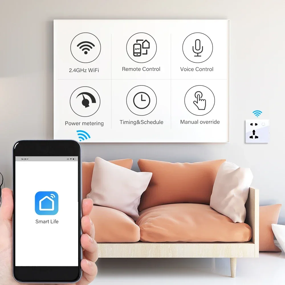 Customized Smart WiFi Wall Soc - مراجعة Smart Home Yale وسعره