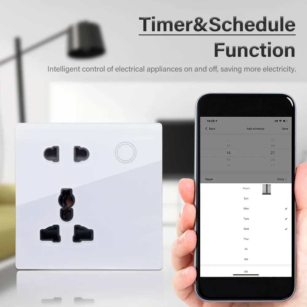 Customized Smart WiFi Wall Soc - مراجعة Smart Home Yale وسعره