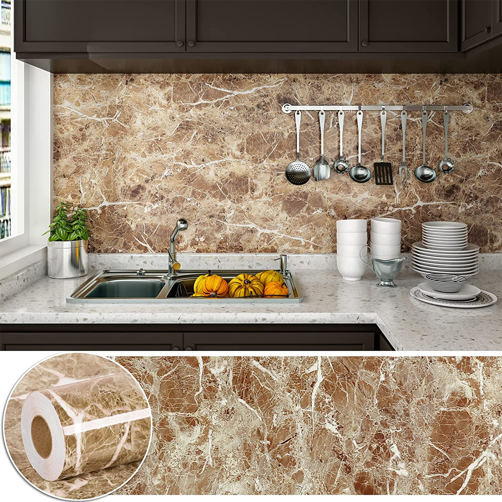80cm Width Marble Self Adhesiv - مراجعة Smart Home Film وسعره