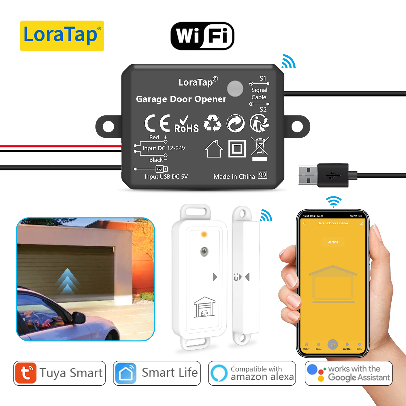 Tuya Smart Life Garage Door Op - مراجعة Smart Garage Door Opener وسعره
