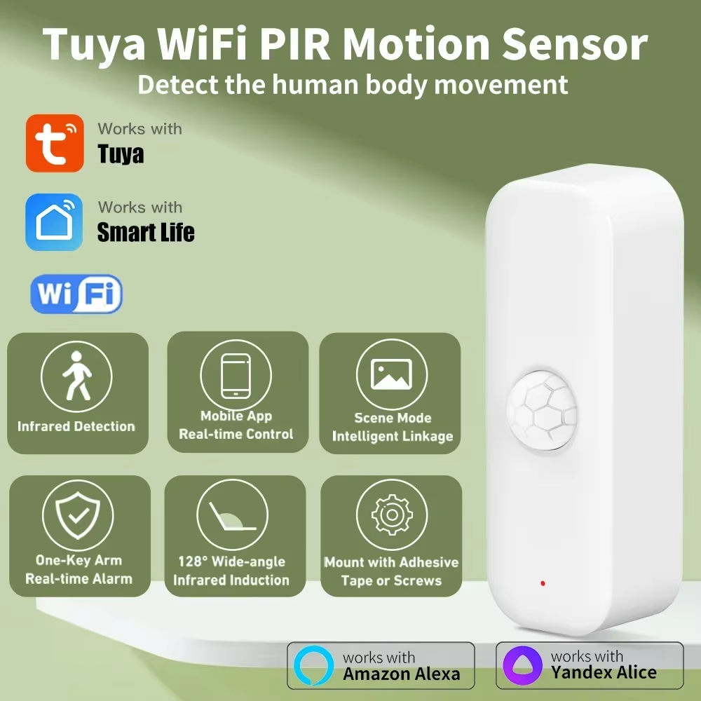 Tuya WiFI PIR Motion Sensor Sm - مراجعة Smart Home Yale وسعره