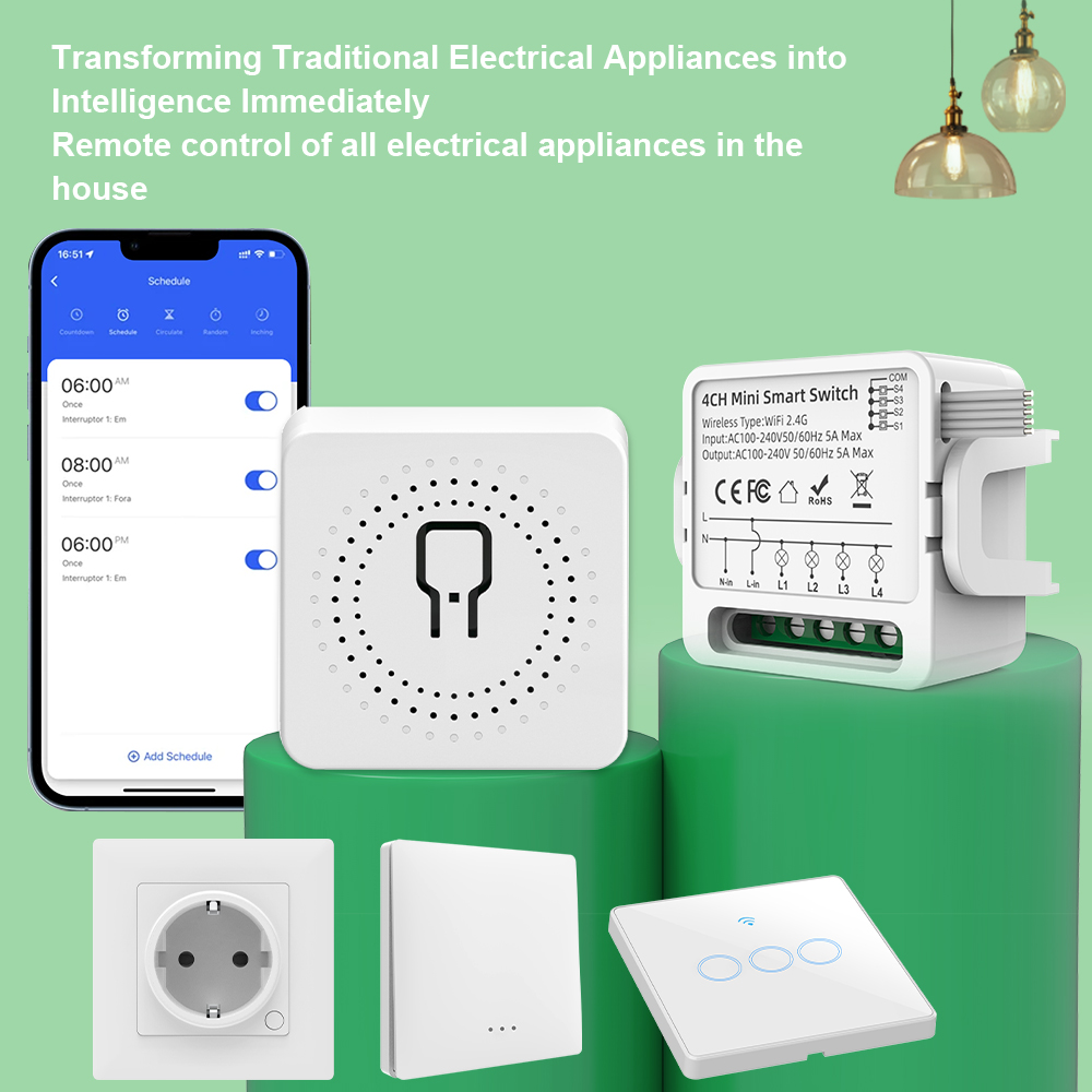 Tuya WiFi Smart Switch 1/2/3/4 - مراجعة Smart Home Yale وسعره