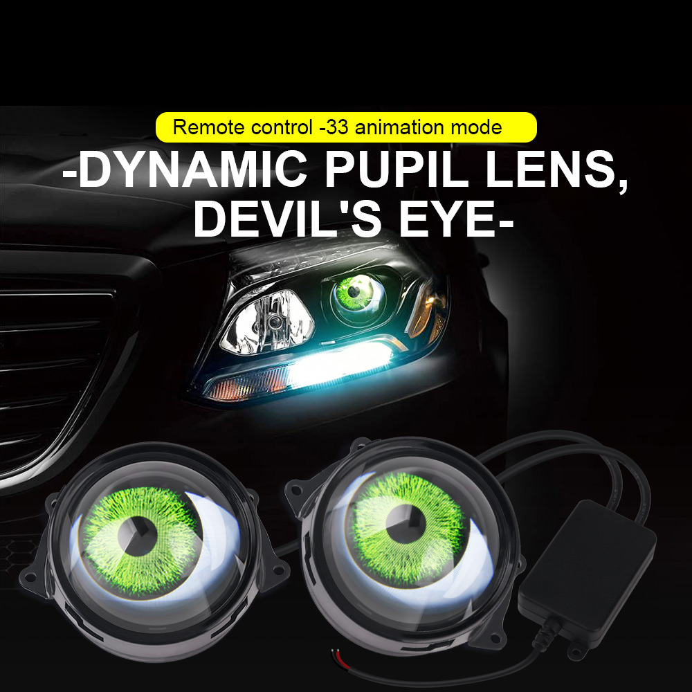 Devil's Eye Car LED Headlight  - مراجعة Smart Home Logo وسعره