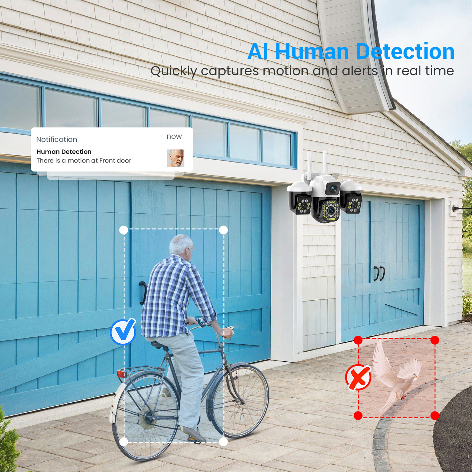 WiFi IP Camera Outdoor 15MP 8K - مراجعة Smart Home Windows App وسعره