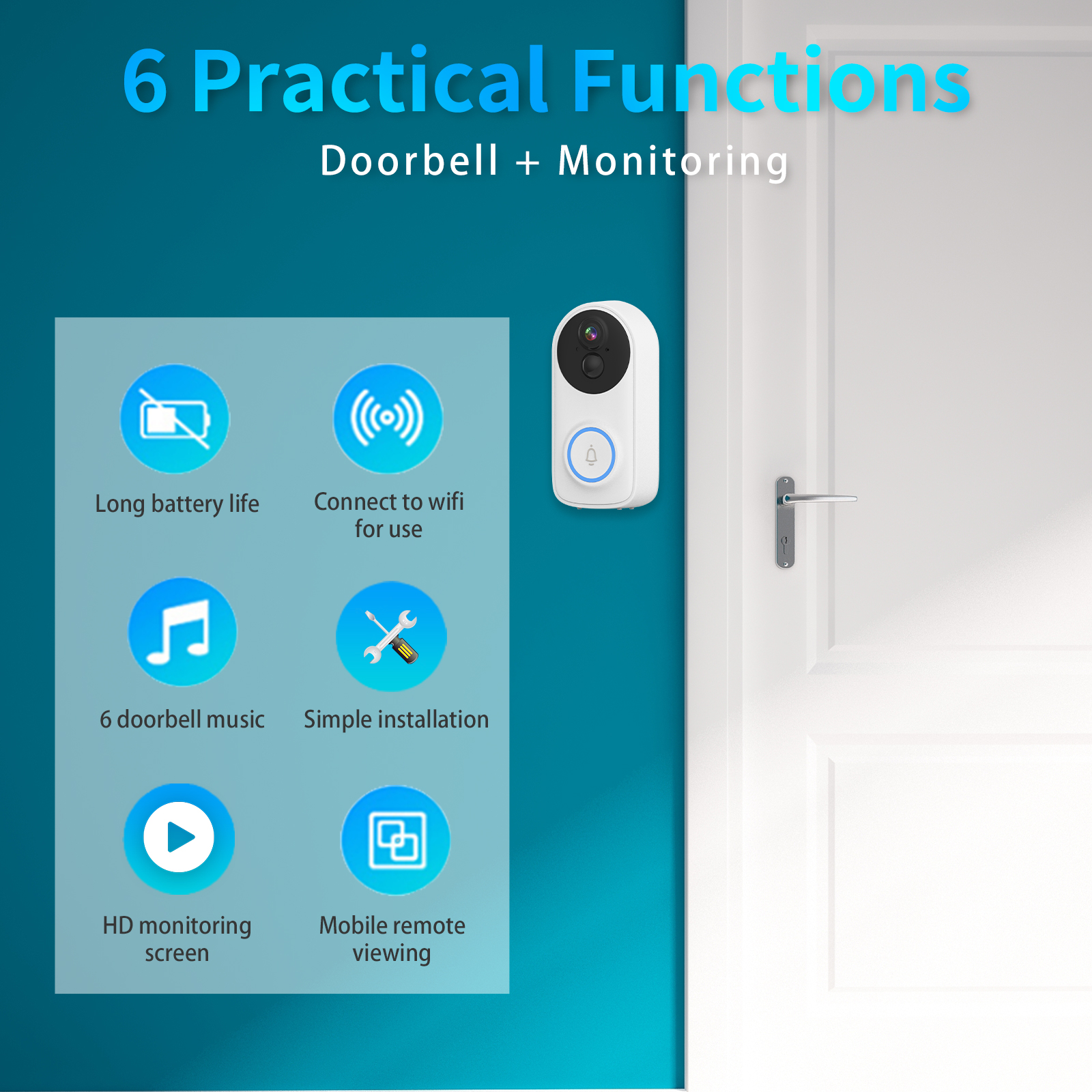 3MP 1296P iCsee APP Wireless W - مراجعة Wifi Doorbell Camera وسعره