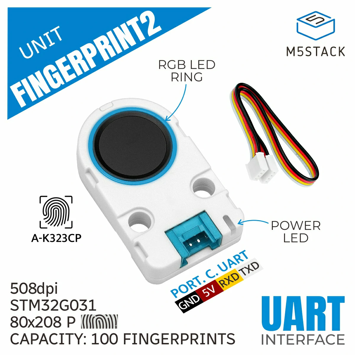 M5Stack Fingerprint2 Recogniti - مراجعة Smart Home Key وسعره