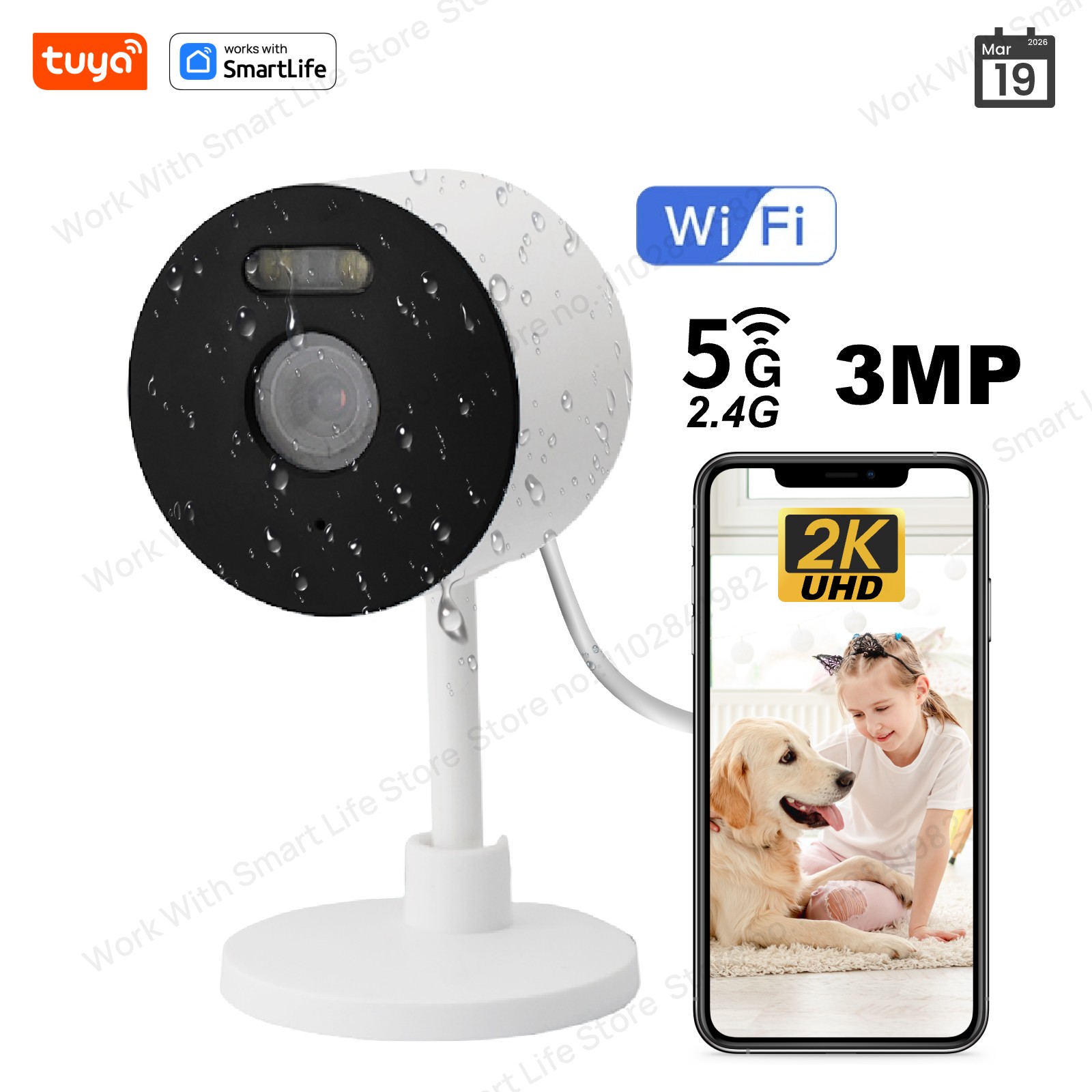 3MP HD Tuya Smart Indoor/Outdo - مراجعة Smart Home Windows App وسعره