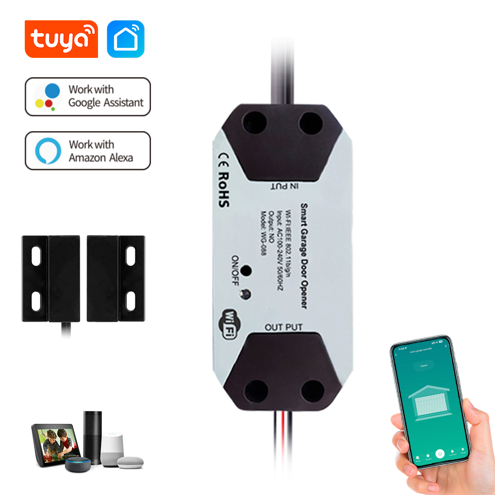 Tuya ZigBee Garage Door Contro - مراجعة Smart Garage Door Opener وسعره