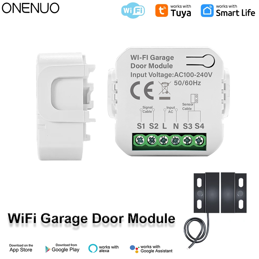 Smart Tuya WiFi Garage Door Sw - مراجعة Smart Garage Door Opener وسعره