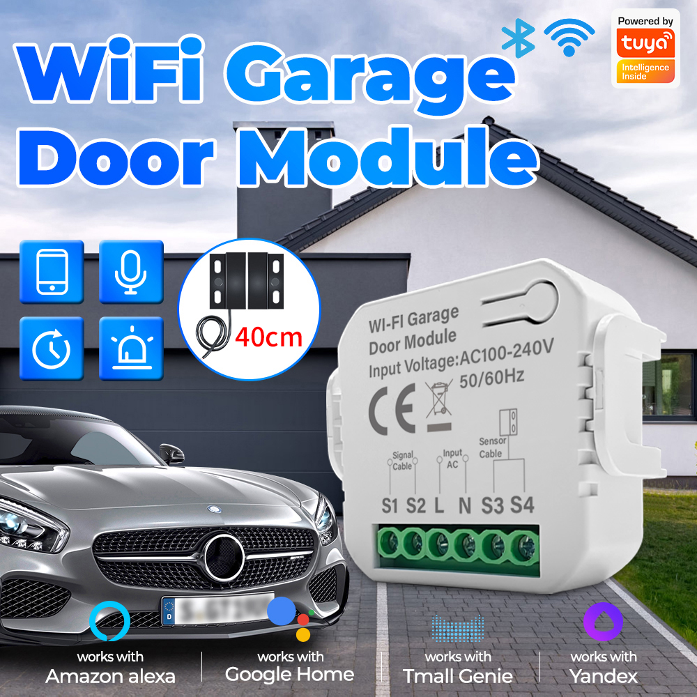 Smart Tuya WiFi Garage Door Sw - مراجعة Smart Garage Door Opener وسعره