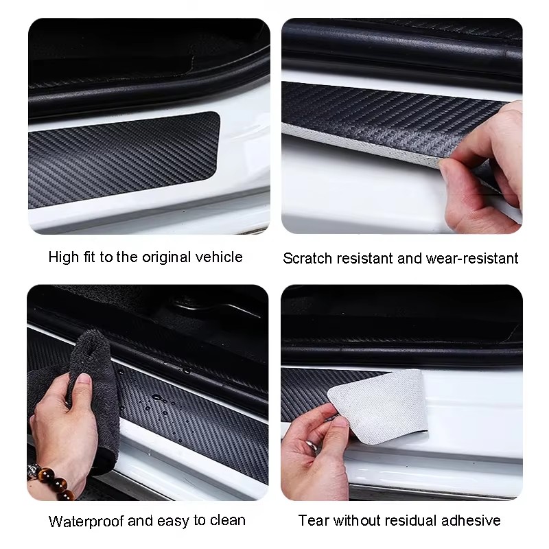 1/4/5Pcs Car Door Sill Plate S - مراجعة Smart Home Logo وسعره