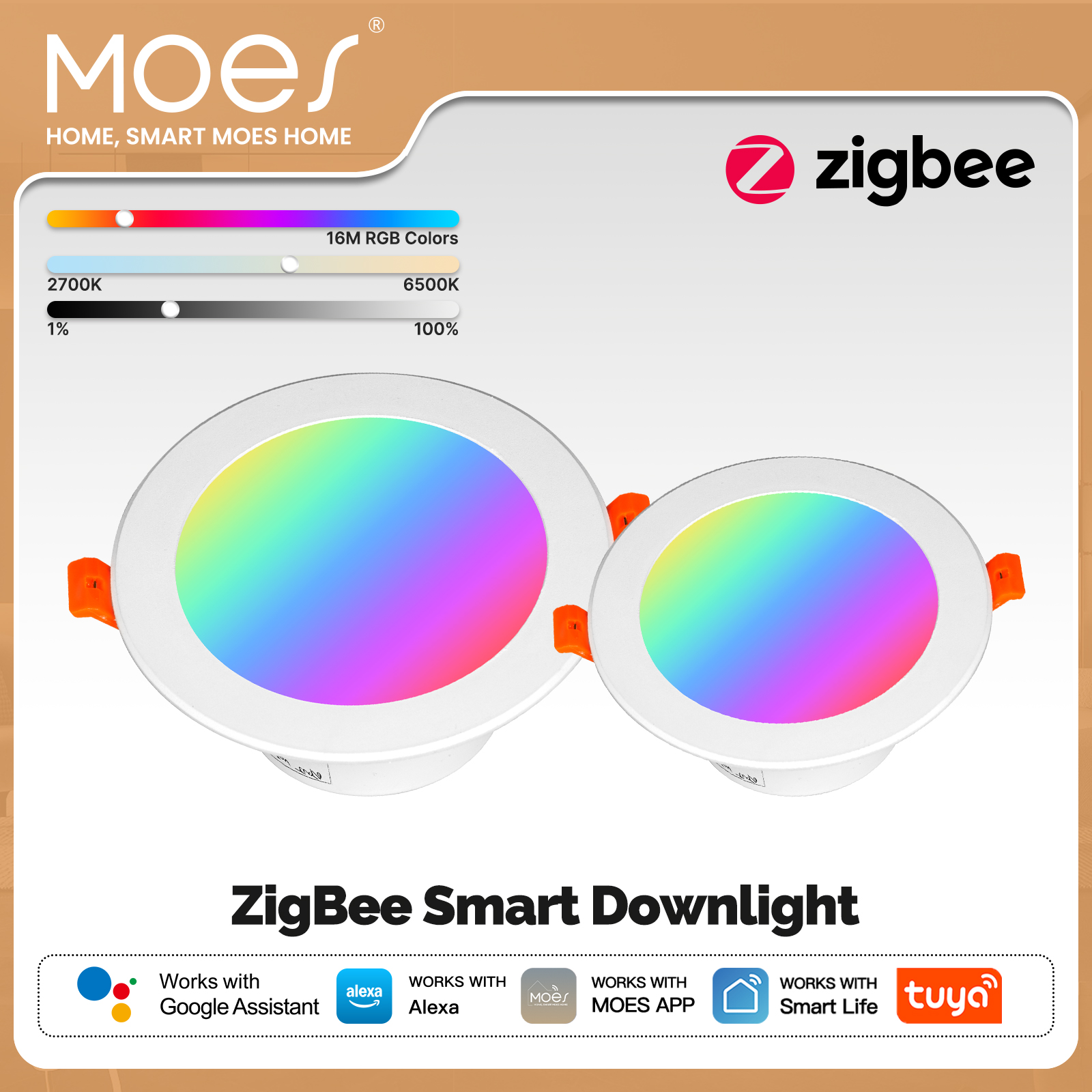MOES Tuya ZigBee Smart LED Dow - مراجعة Alexa Compatible Bulb وسعره