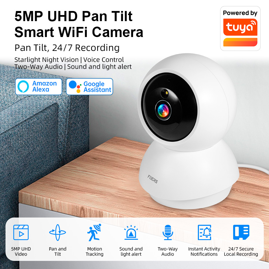 Fuers 5MP WiFi Camera Home Ind - مراجعة Smart Home Windows App وسعره