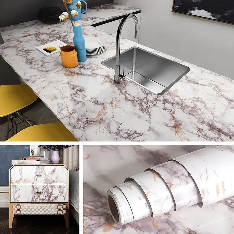 Marble Vinyl Film DIY Self Adh - مراجعة Smart Home Film وسعره