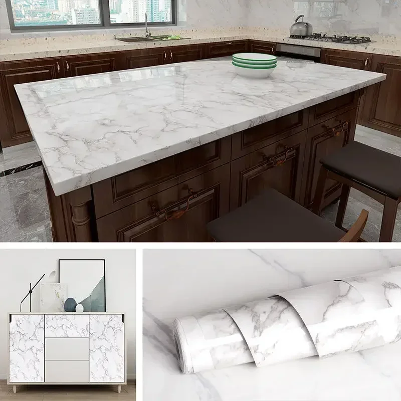 Marble Vinyl Film DIY Self Adh - مراجعة Smart Home Film وسعره