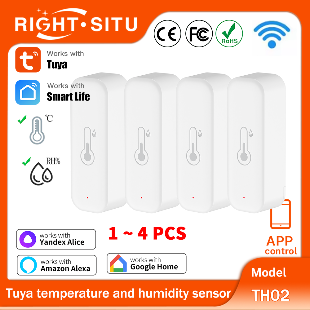 1~4pcs Tuya WiFi Temperature H - مراجعة Smart Home Tablet وسعره