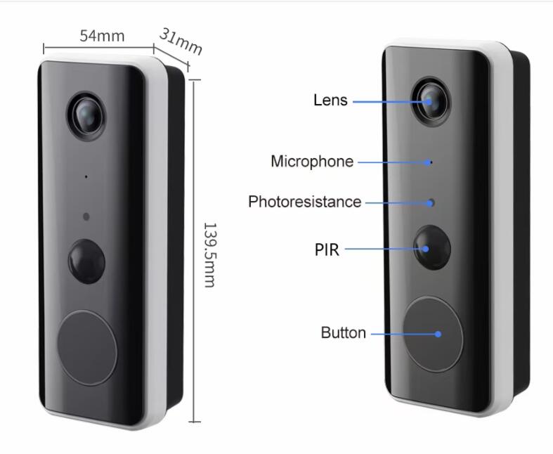 2MP1080P Tuya APP Low Comsunpt - مراجعة Wifi Doorbell Camera وسعره