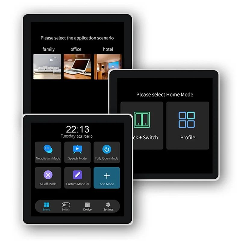 A08E-Tuya T3E Panel Switch Tou - مراجعة Smart Home Touchscreen Control Panel وسعره