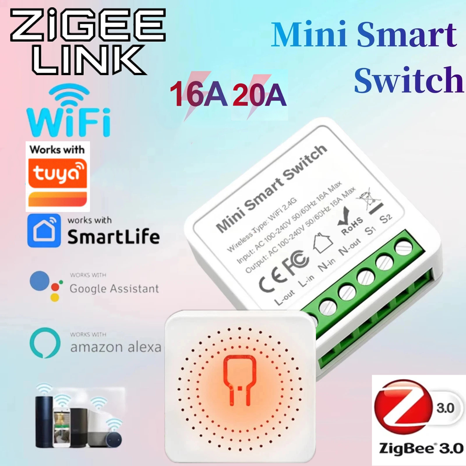 For Tuya Mini Smart WiFi Switc - مراجعة Smart Home Life وسعره