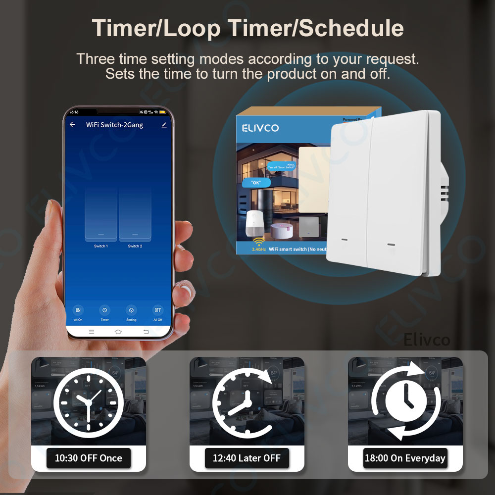 Tuya Wifi Smart Switch No Neut - مراجعة Smart Home Life وسعره