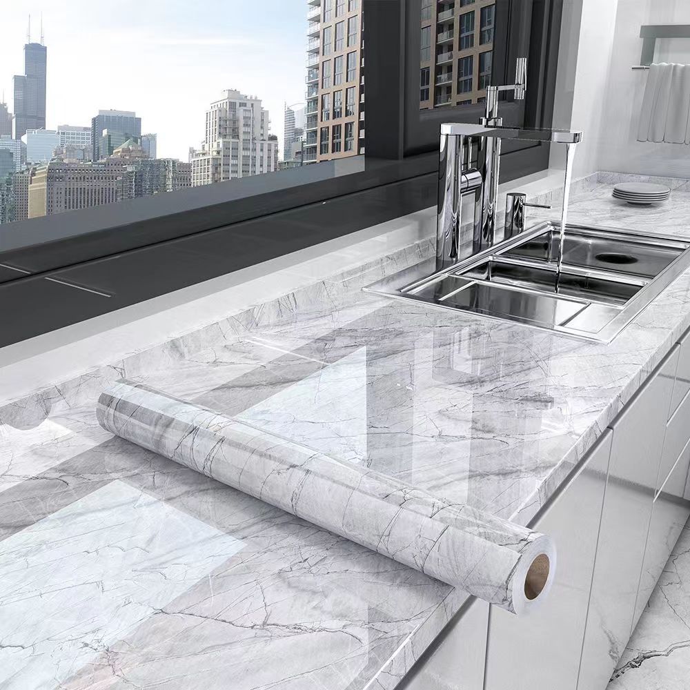 Marble Kitchen Oil-Proof Film  - مراجعة Smart Home Film وسعره