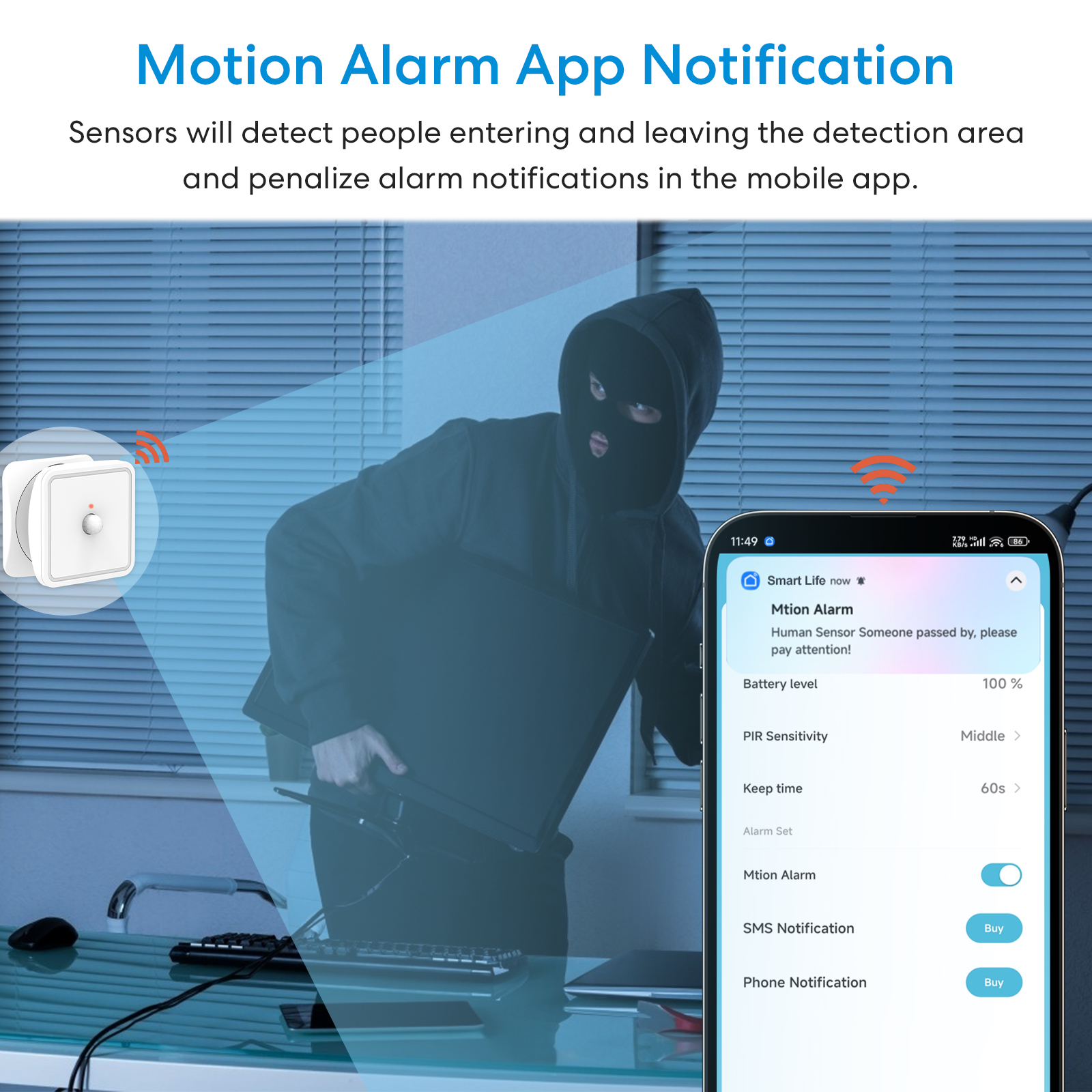 Tuya ZigBee Human Motion Senso - مراجعة Smart Home Security System وسعره