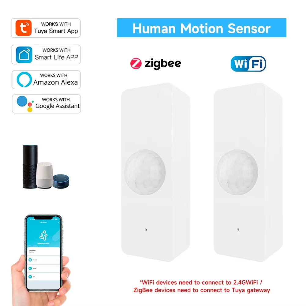 Tuya WiFi Zigbee PIR Motion Se - مراجعة Smart Home Yale وسعره