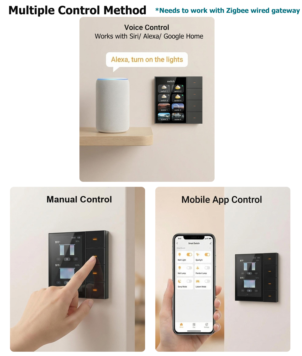 F3-pro Tuya Smart Panel ZigBee - مراجعة Smart Home Security System وسعره