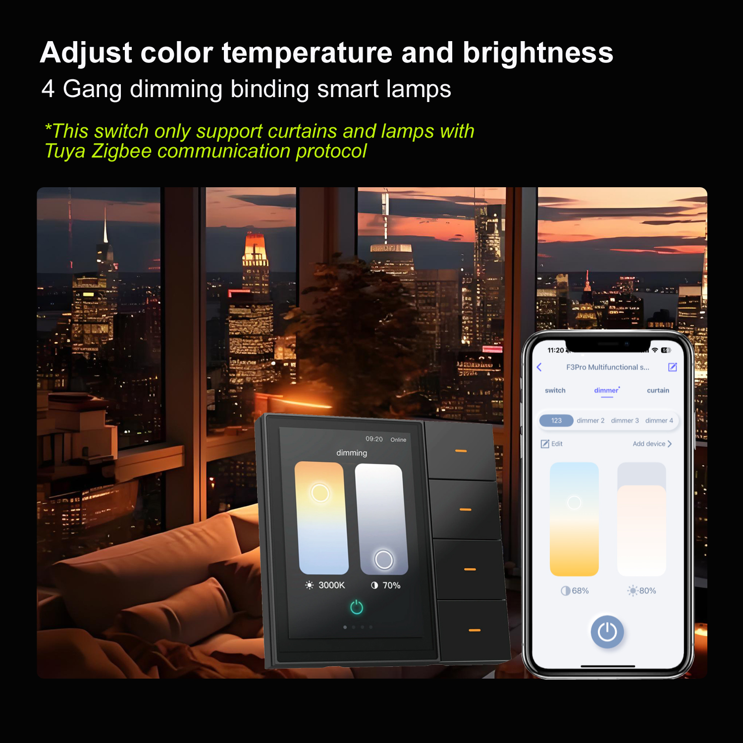 F3-pro Tuya Smart Panel ZigBee - مراجعة Smart Home Security System وسعره
