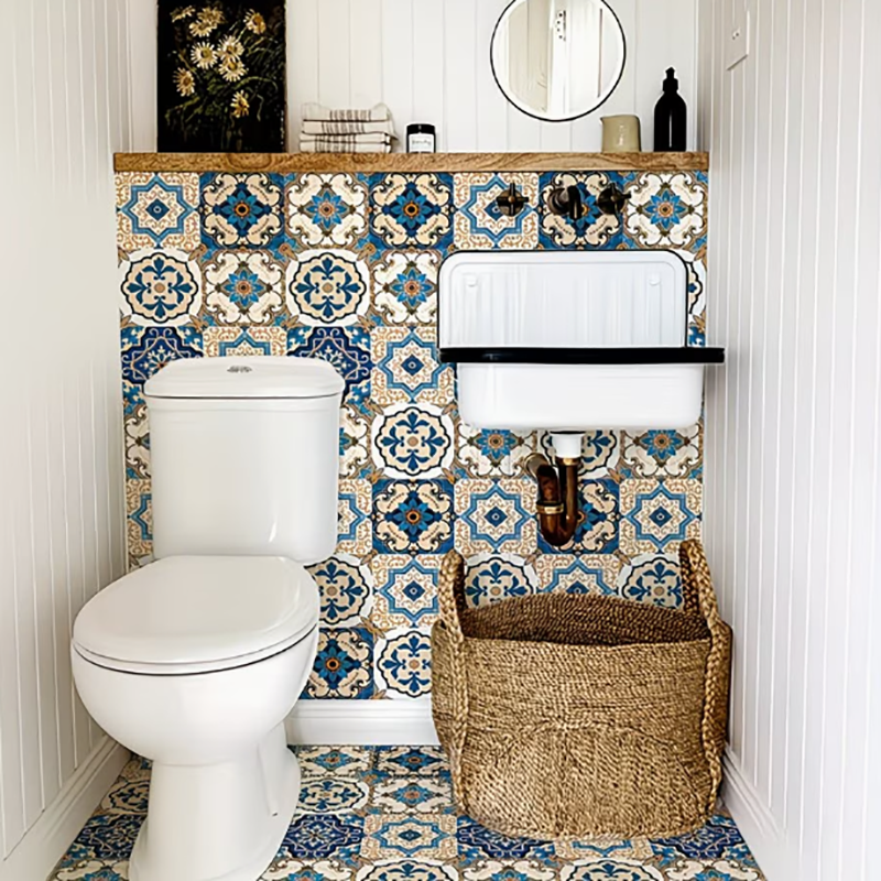 Waterproof European Retro Tile - مراجعة Smart Home Film وسعره