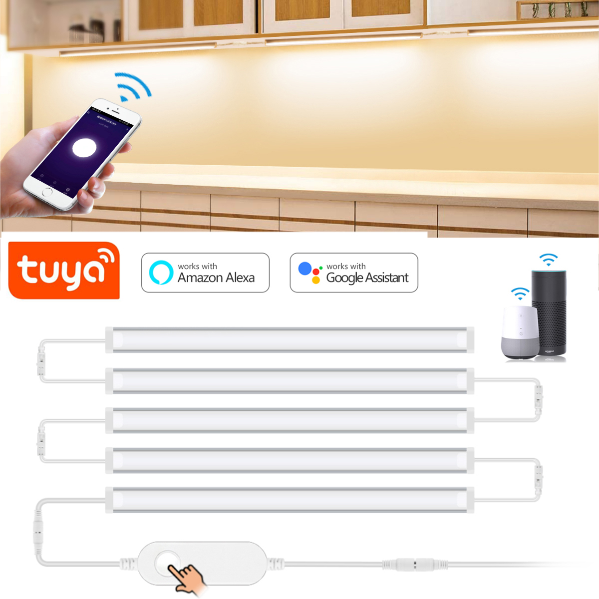 1-5 Pcs Kitchen Tuya Smart LED - مراجعة Alexa Compatible Bulb وسعره