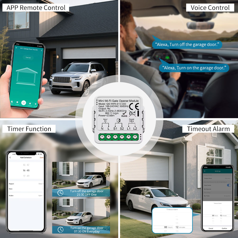 Tuya Smart WiFi or Zigbee Gara - مراجعة Smart Garage Door Opener وسعره