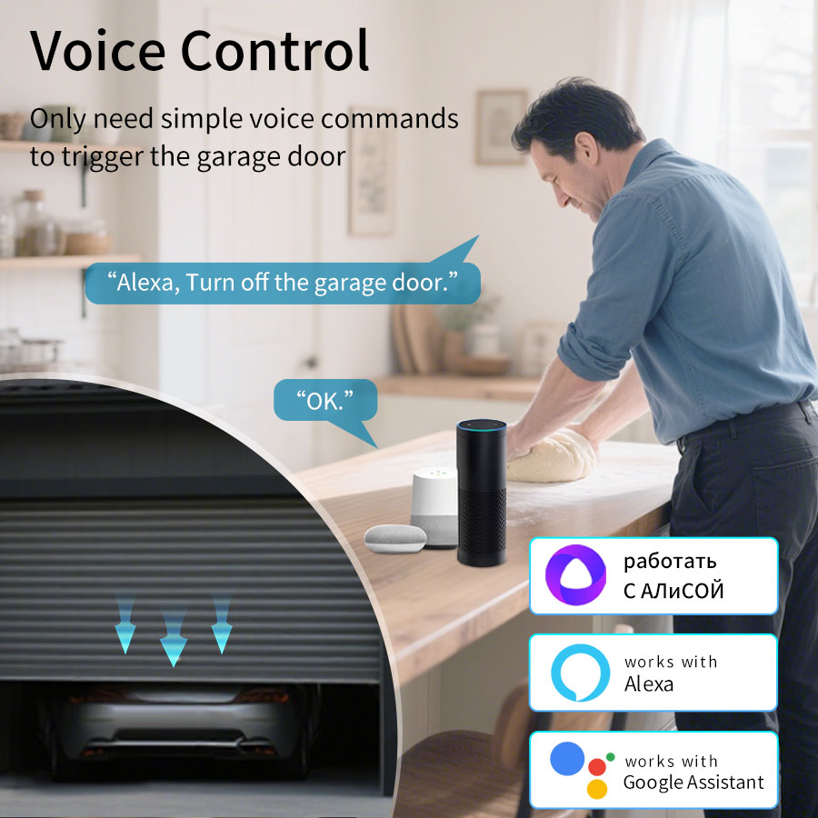 Tuya Smart WiFi or Zigbee Gara - مراجعة Smart Garage Door Opener وسعره