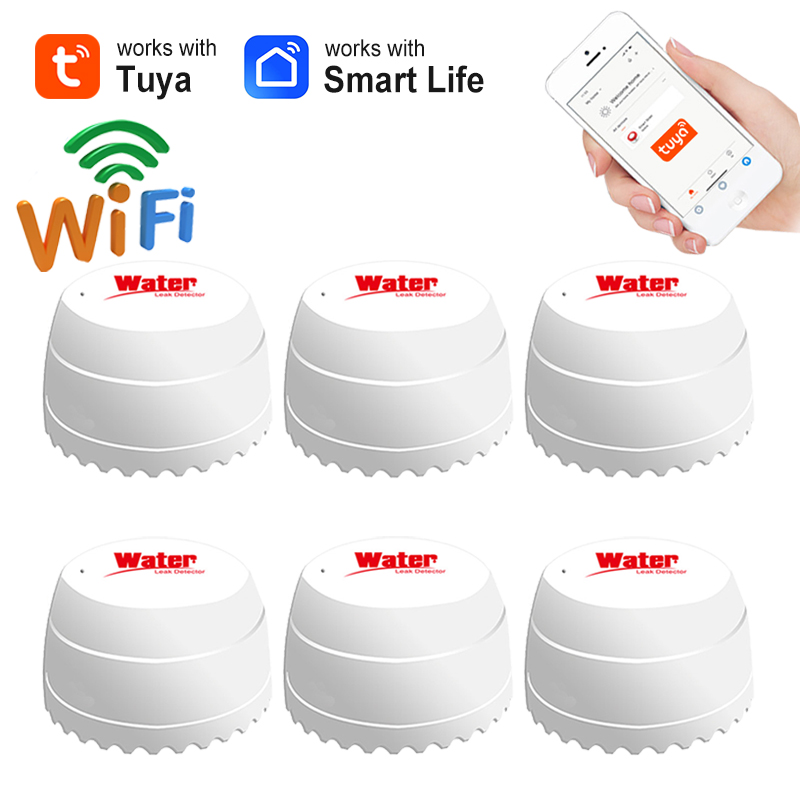 Tuya WiFi Water Leakage Sensor - مراجعة Smart Home Security System وسعره