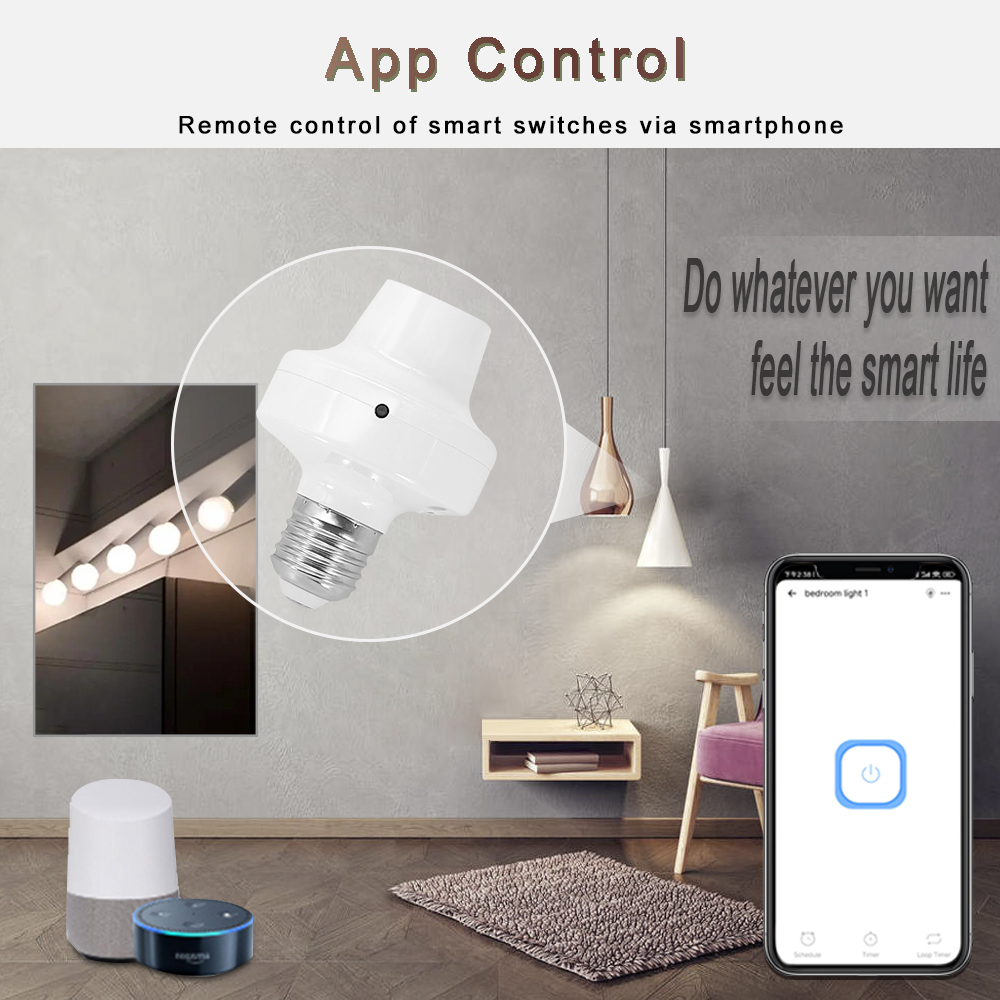 EWelink e27 lamp holder remote - مراجعة Alexa Compatible Bulb وسعره