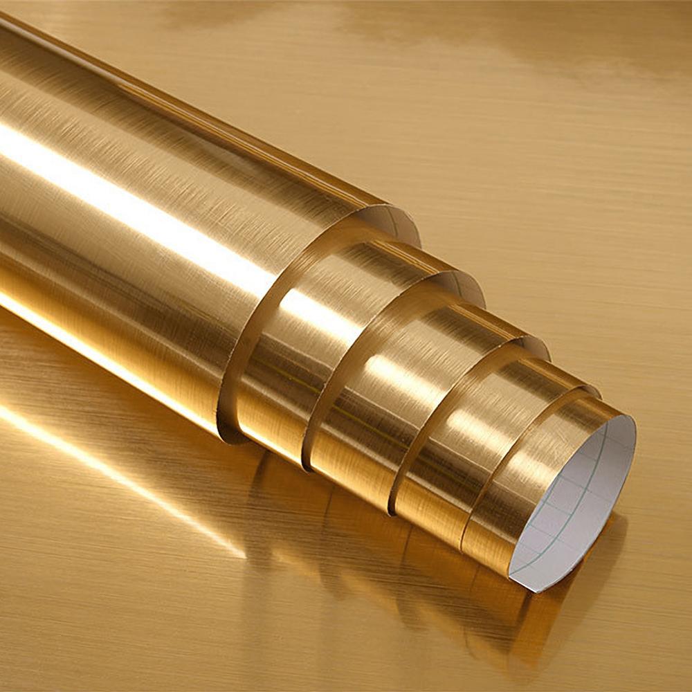 PVC Metal Brushed Gold Silver  - مراجعة Smart Home Film وسعره