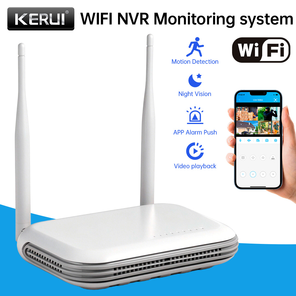 KERUI Mini Network WIFI 8CH NV - مراجعة Smart Home Security System وسعره
