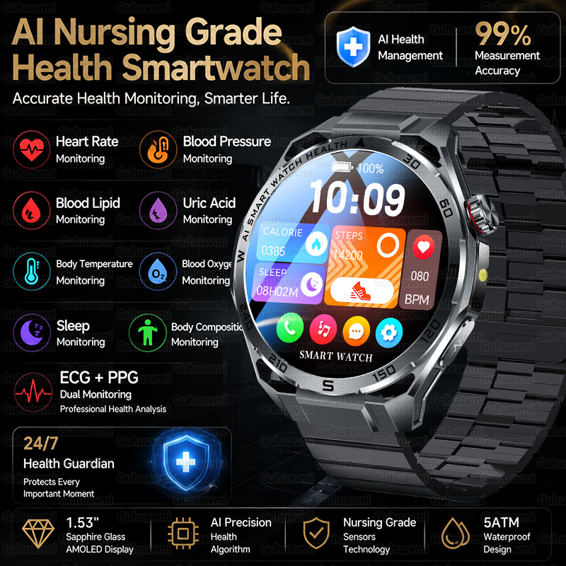 New Health Care ECG Smart Watc - مراجعة Smart Home Energy Management وسعره